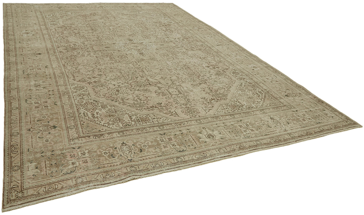 9x13 Beige Vintage Large Area Rug - 44434