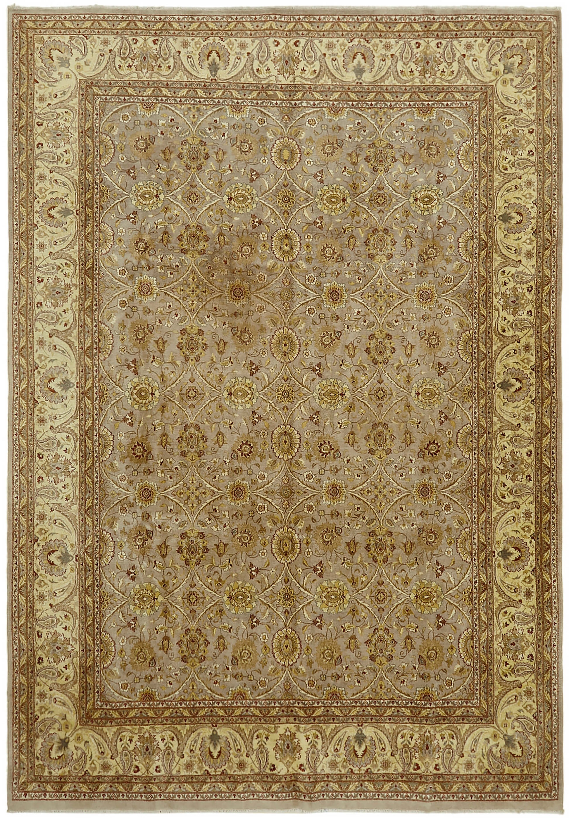 9x13 Beige Vintage Large Area Rug - 44435