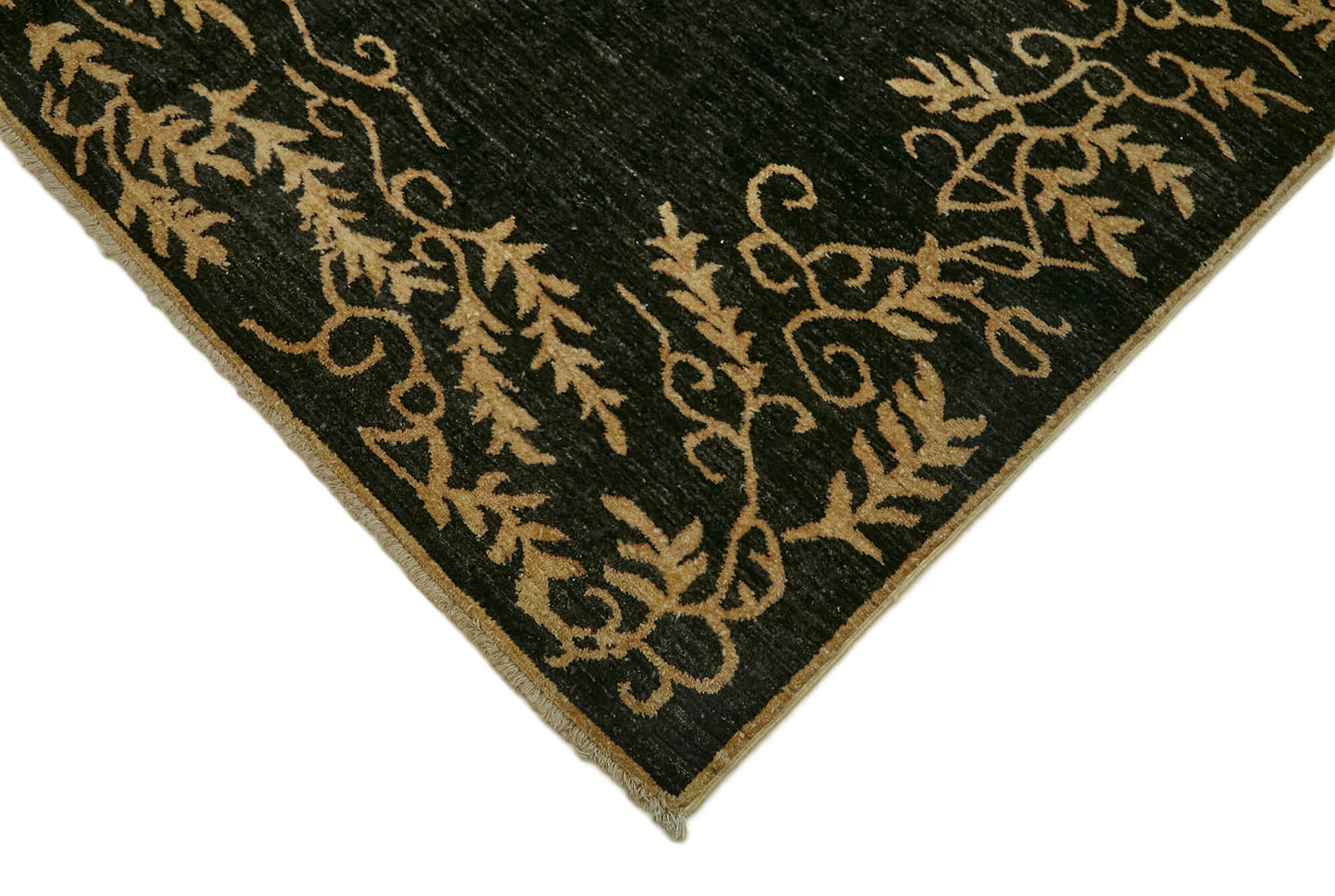 7x10 Black Overdyed Large Area Rug - 44440