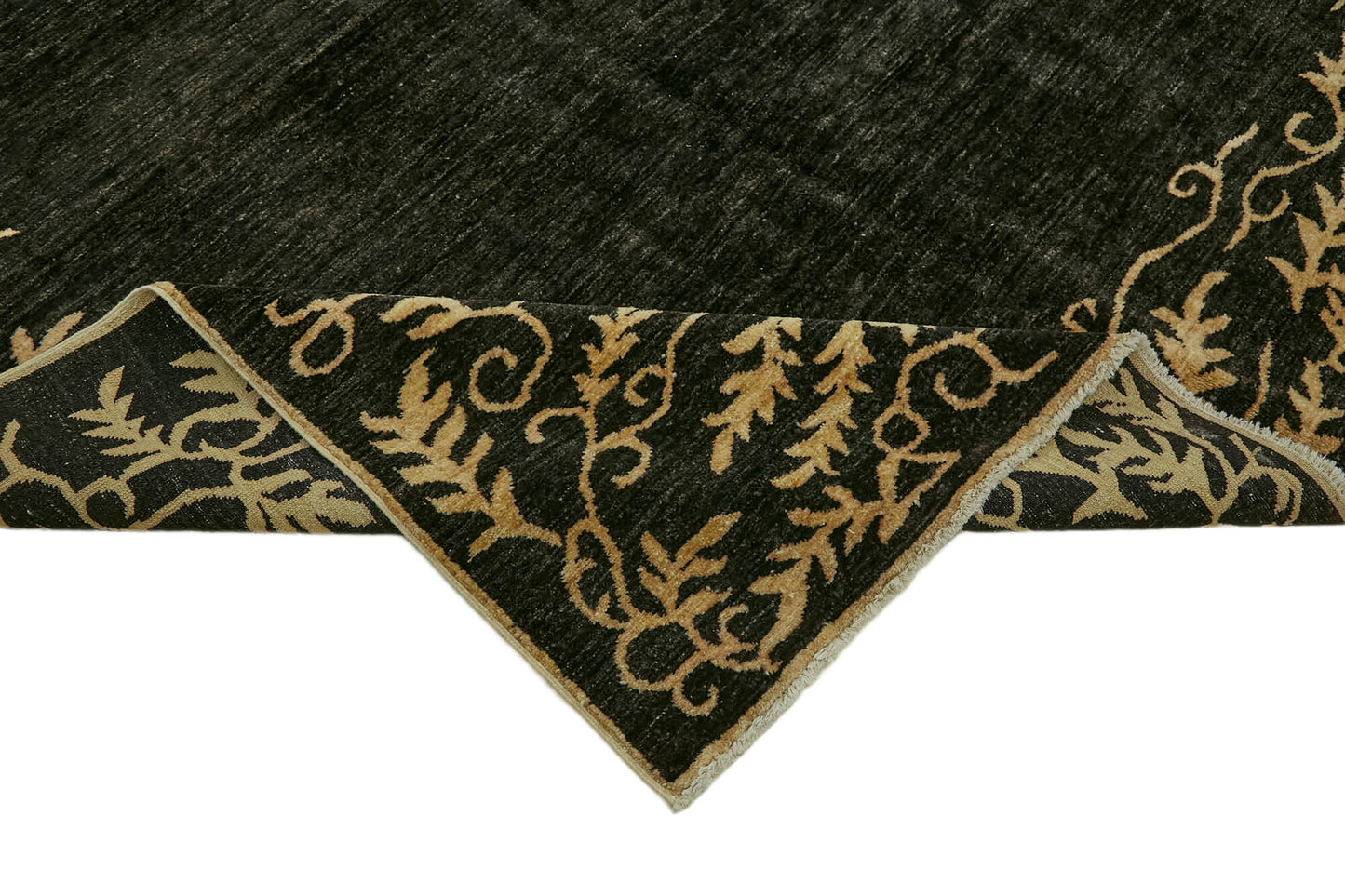 7x10 Black Overdyed Large Area Rug - 44440