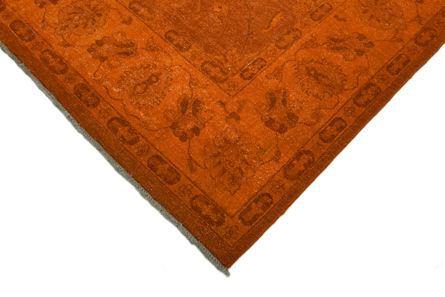 9x12 Orange Overdyed Large Area Rug - 44443