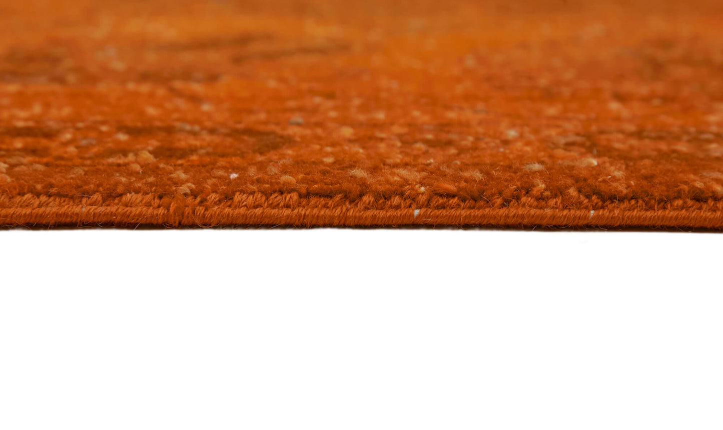 9x12 Orange Overdyed Large Area Rug - 44443