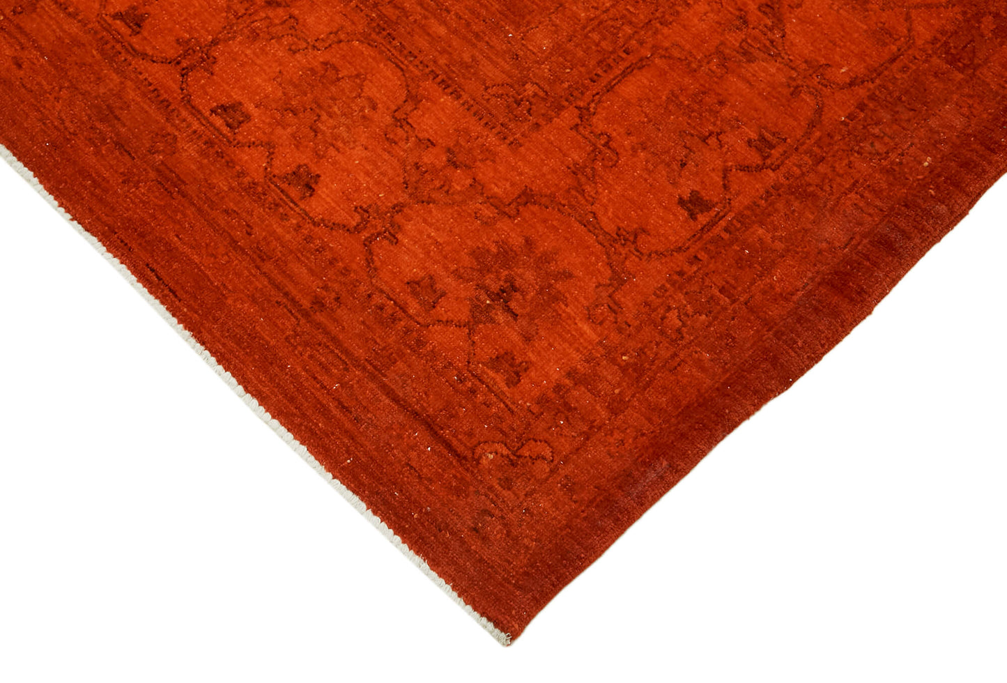 9x12 Orange Overdyed Large Area Rug - 44447