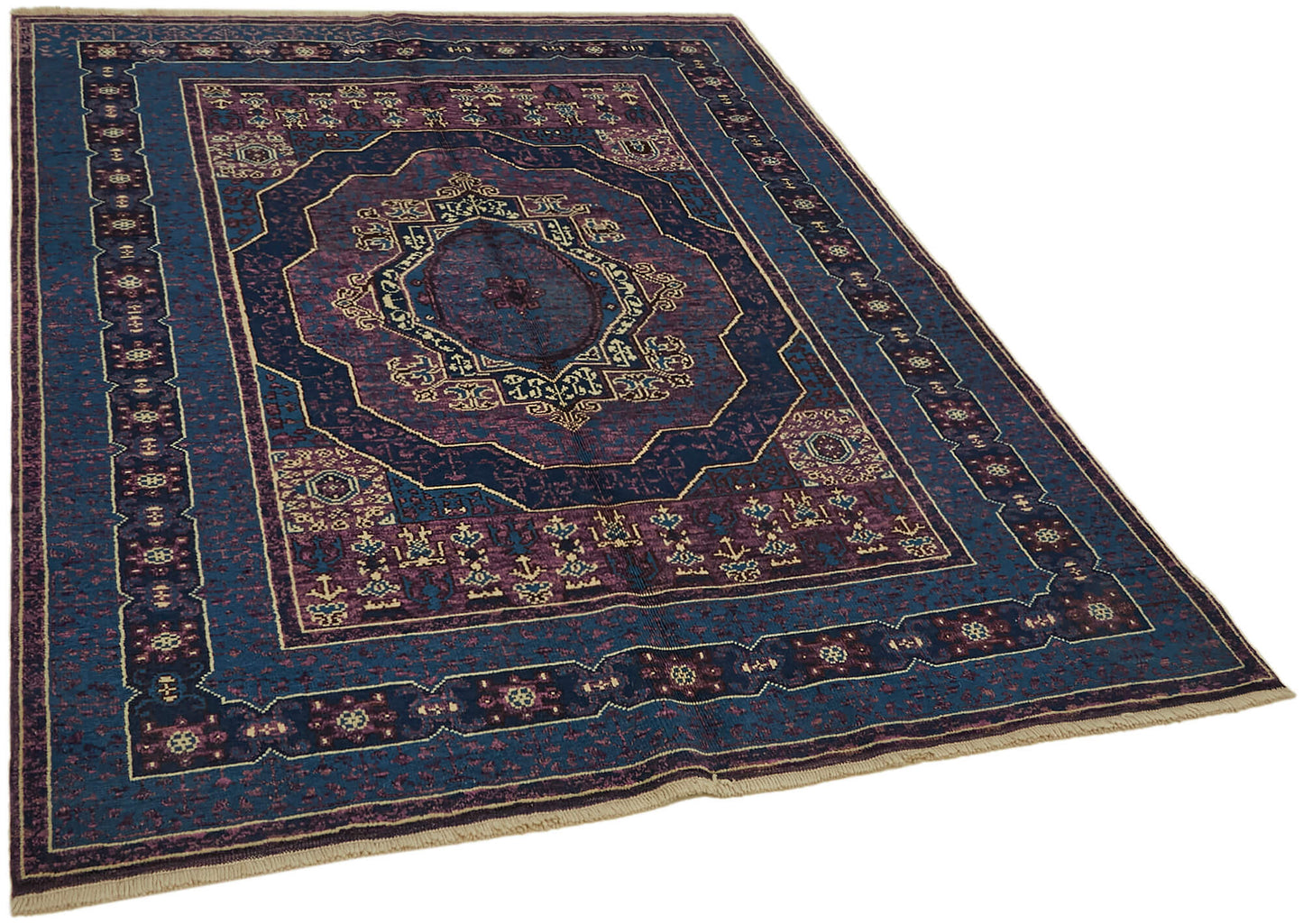 5x7 Blue Oushak Rug - 44450