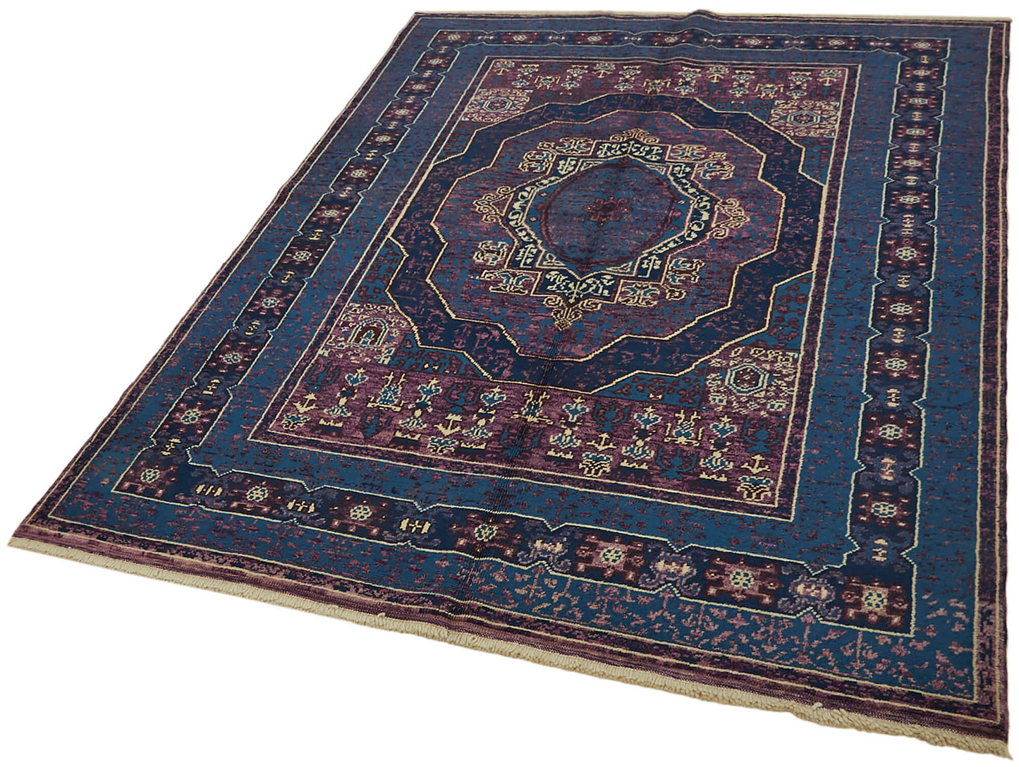 5x7 Blue Oushak Rug - 44450