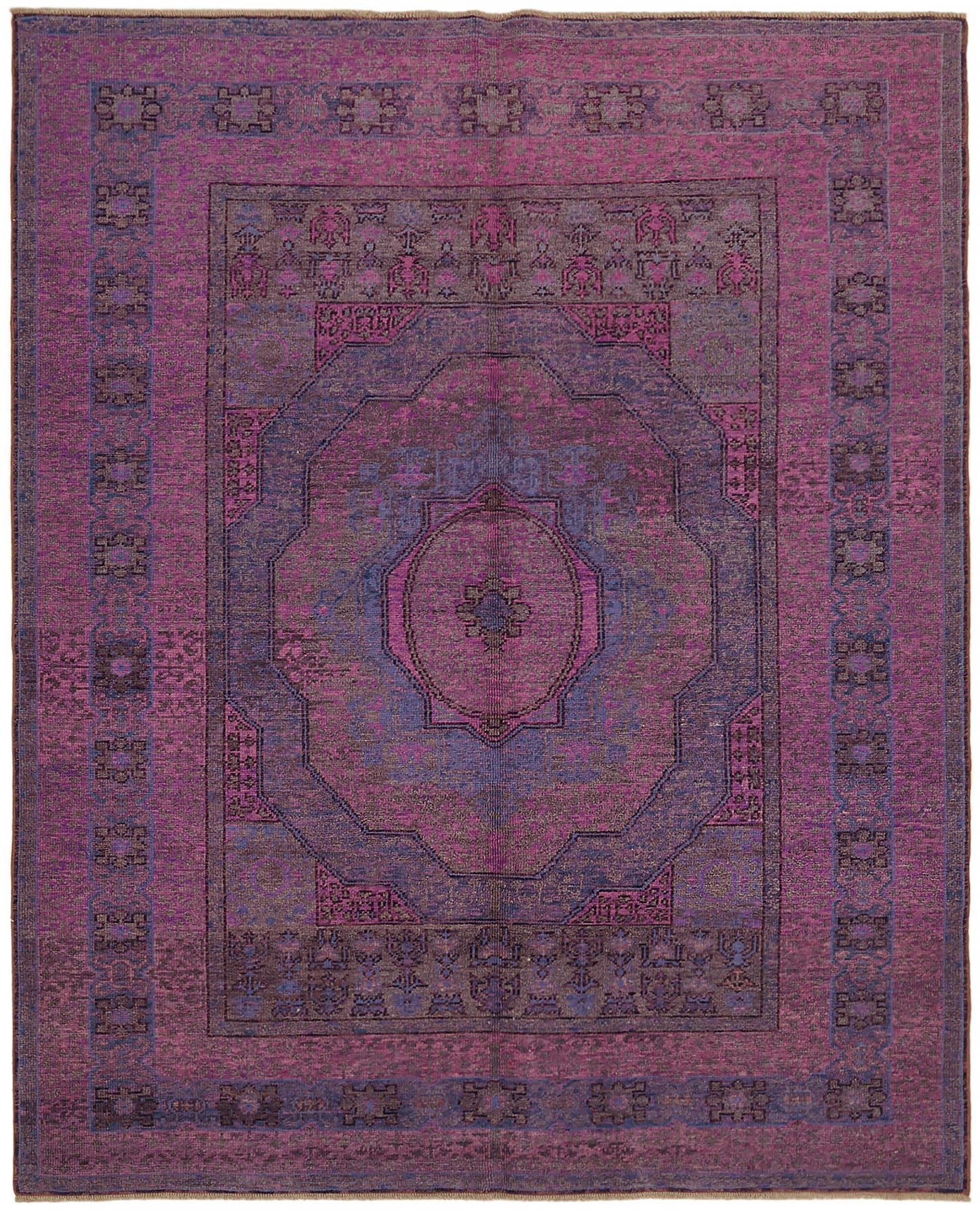 6x7 Purple Oushak Rug - 44456