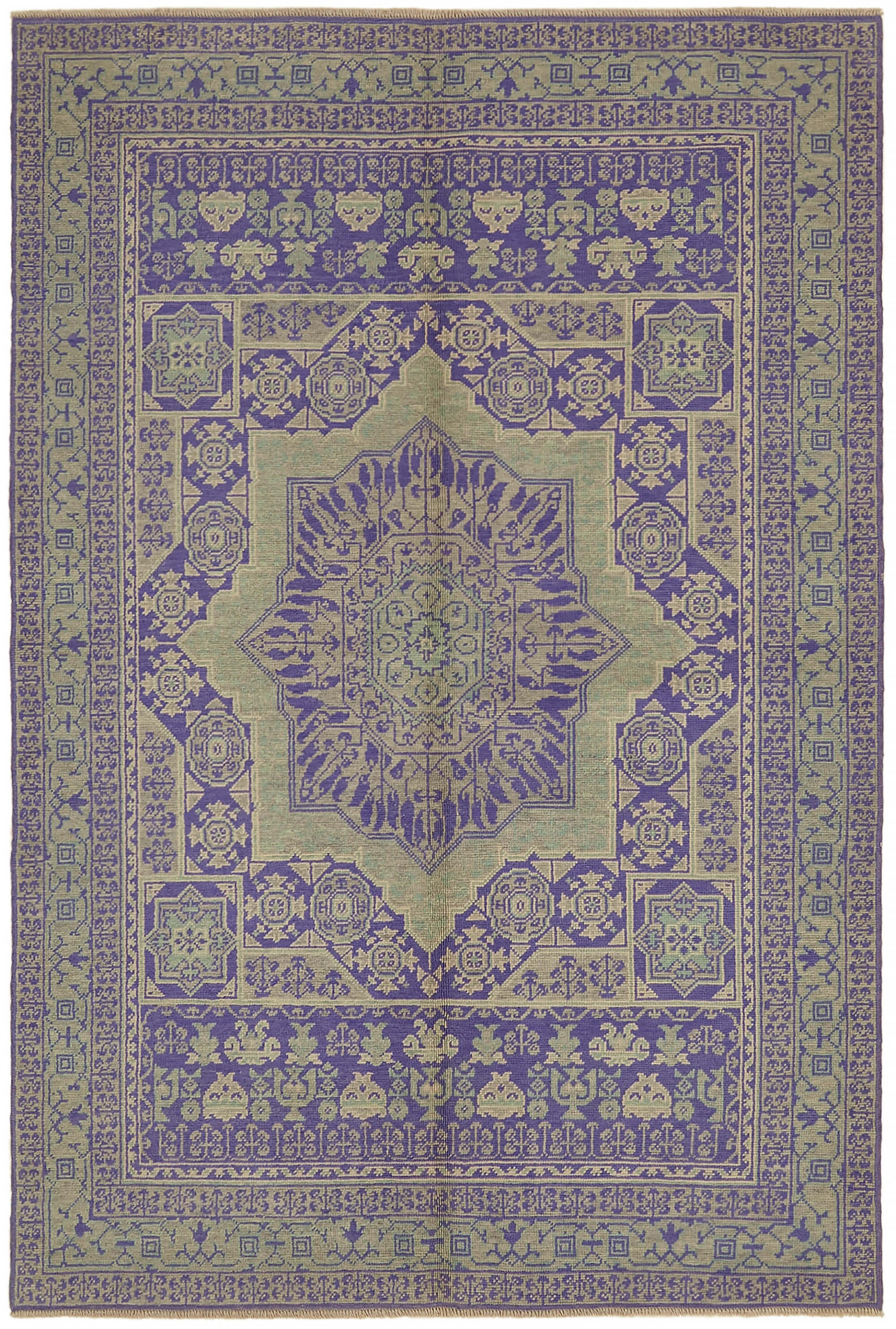 6x8 Purple Oushak Rug - 44457