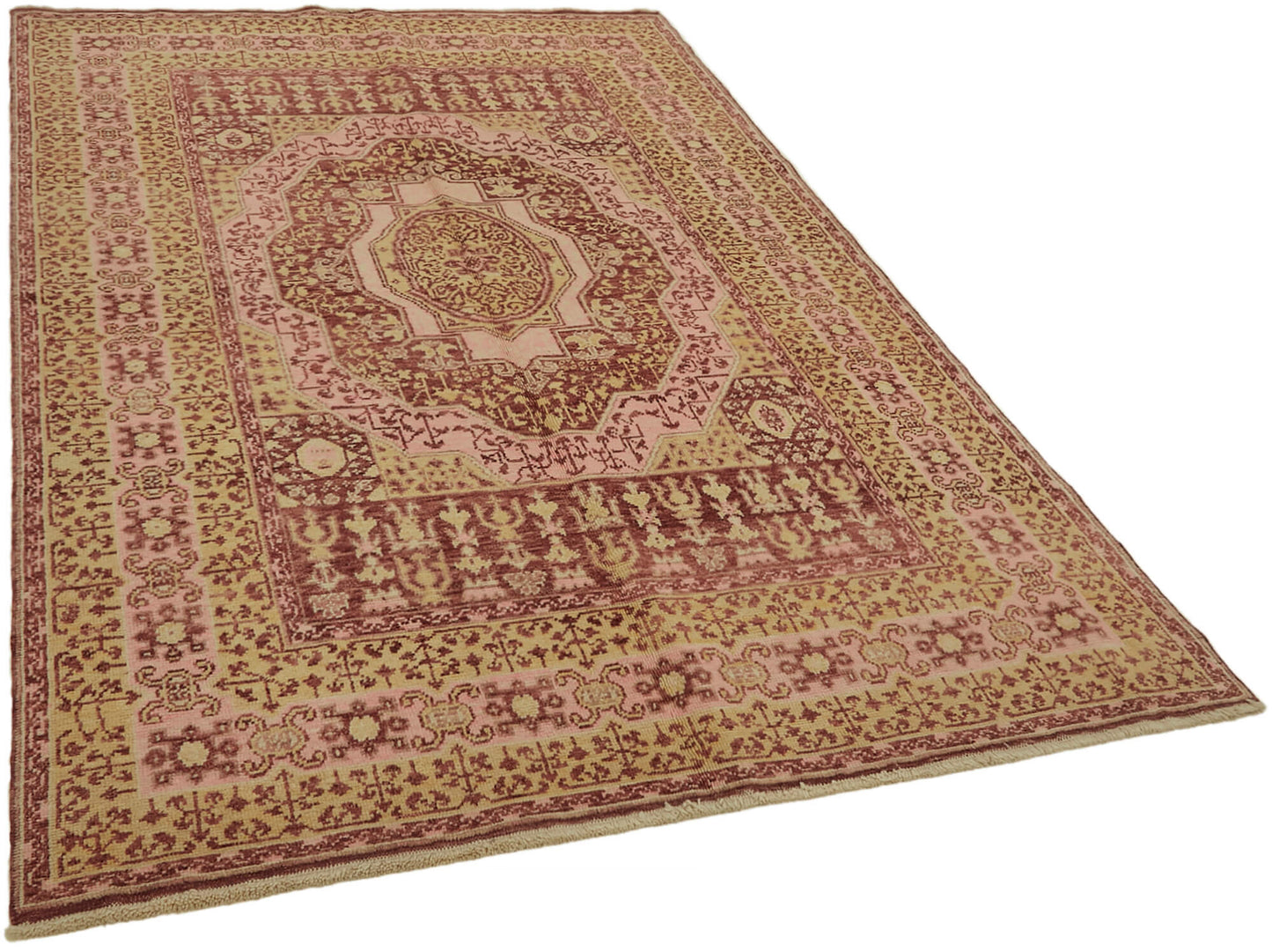 5x8 Beige Oushak Rug - 44459