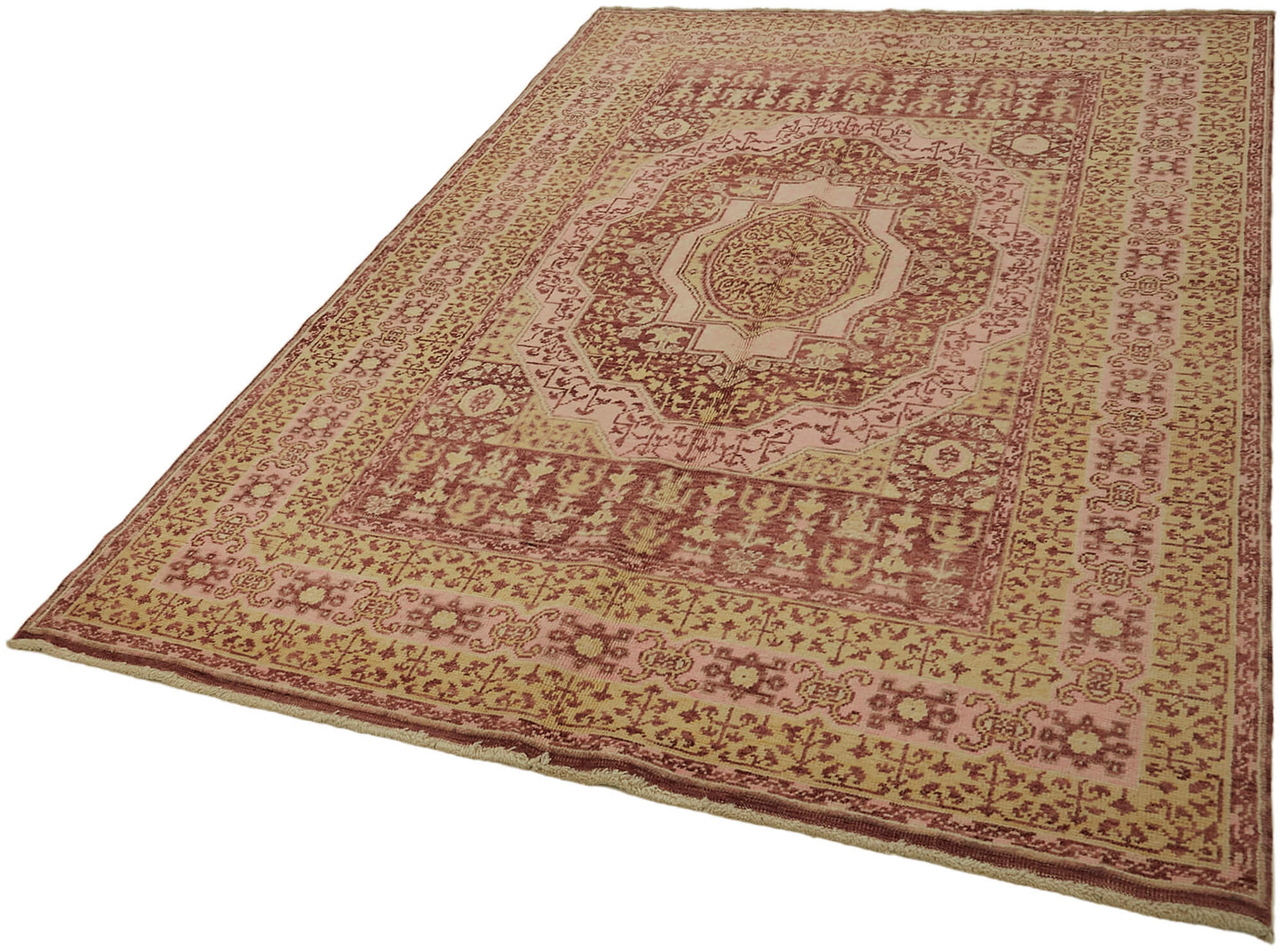 5x8 Beige Oushak Rug - 44459