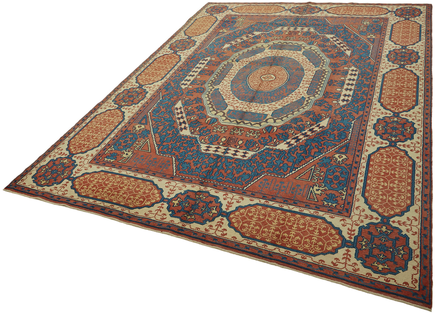 7x10 Beige Oushak Rug - 44466