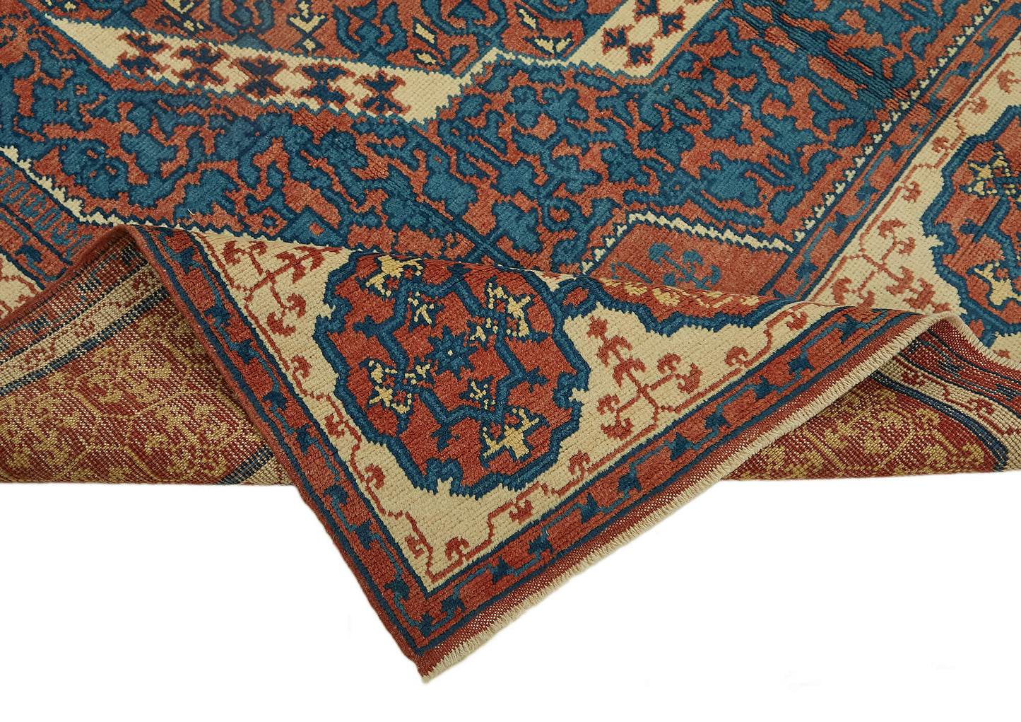 7x10 Beige Oushak Rug - 44466