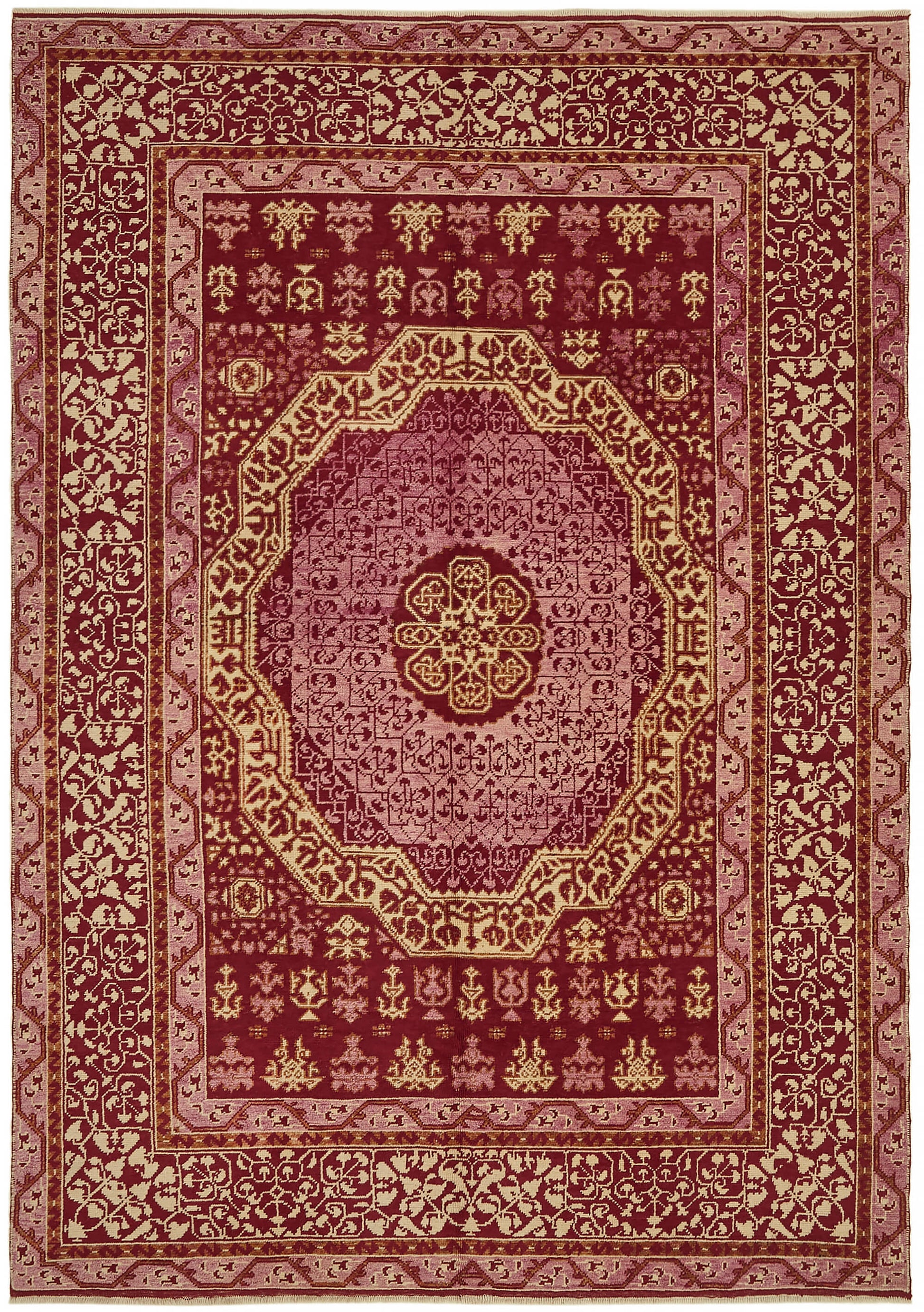 7x9 Red Oushak Rug - 44472