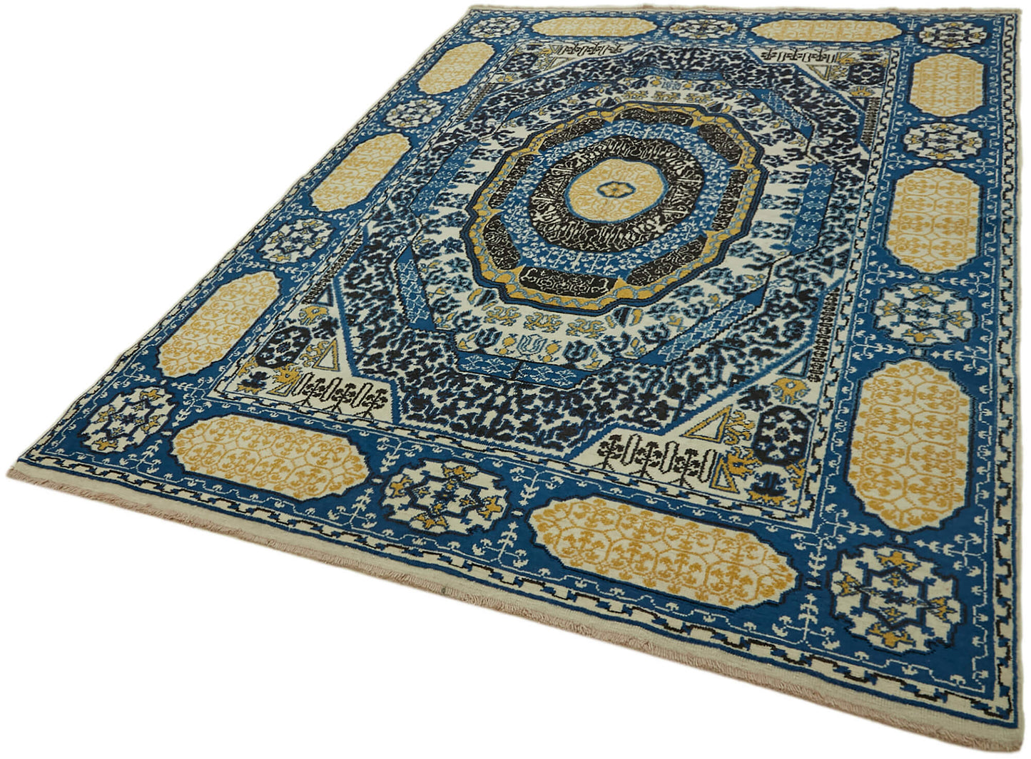 7x9 Beige Oushak Rug - 44473