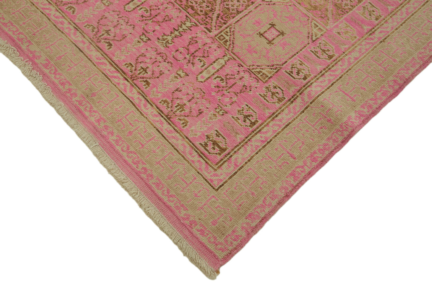 7x9 Beige Oushak Rug - 44476