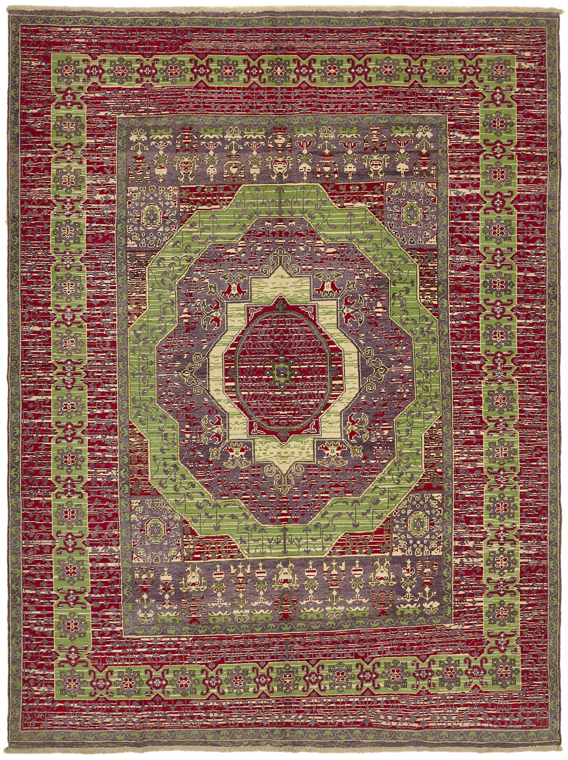 9x11 Red Oushak Rug - 44481