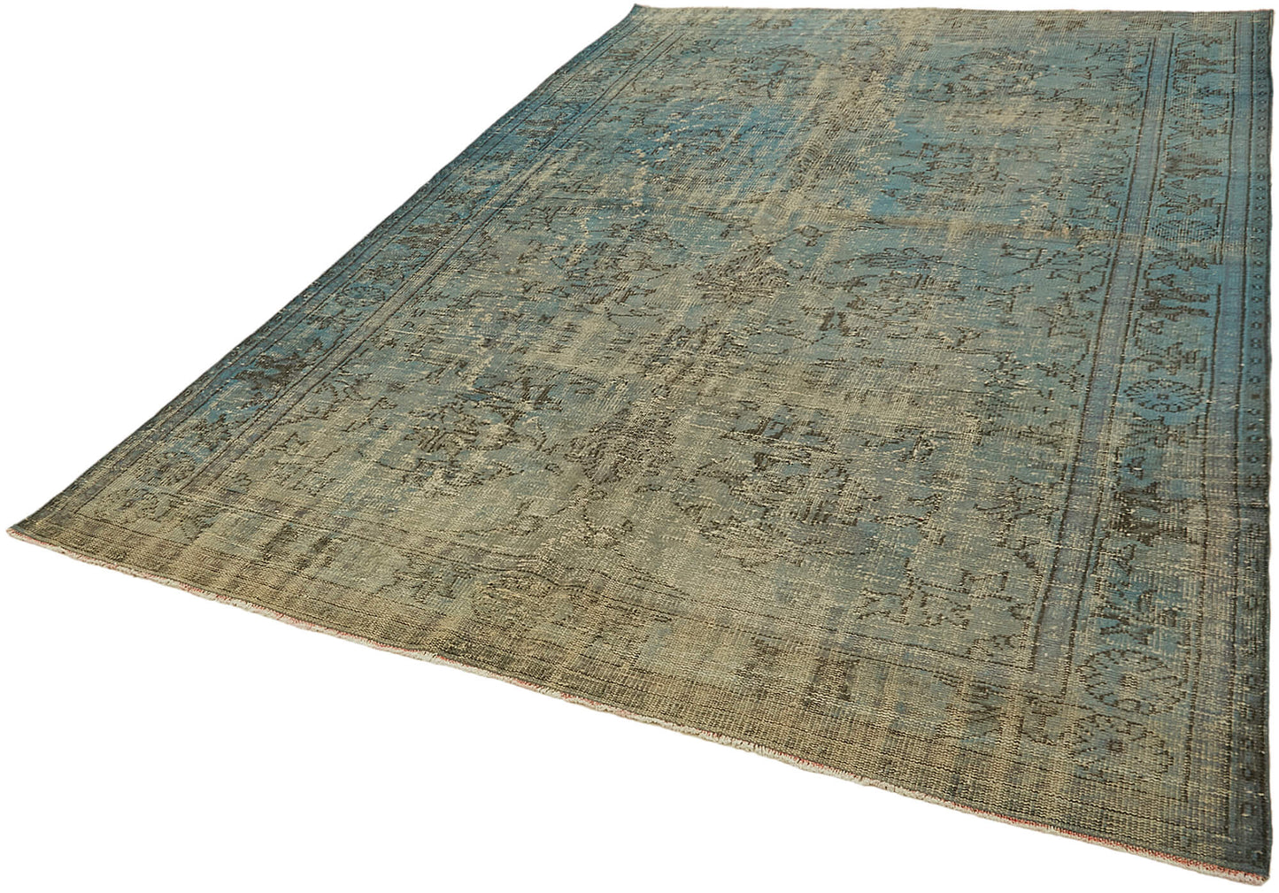 7x10 Blue Overdyed Rug - 44490