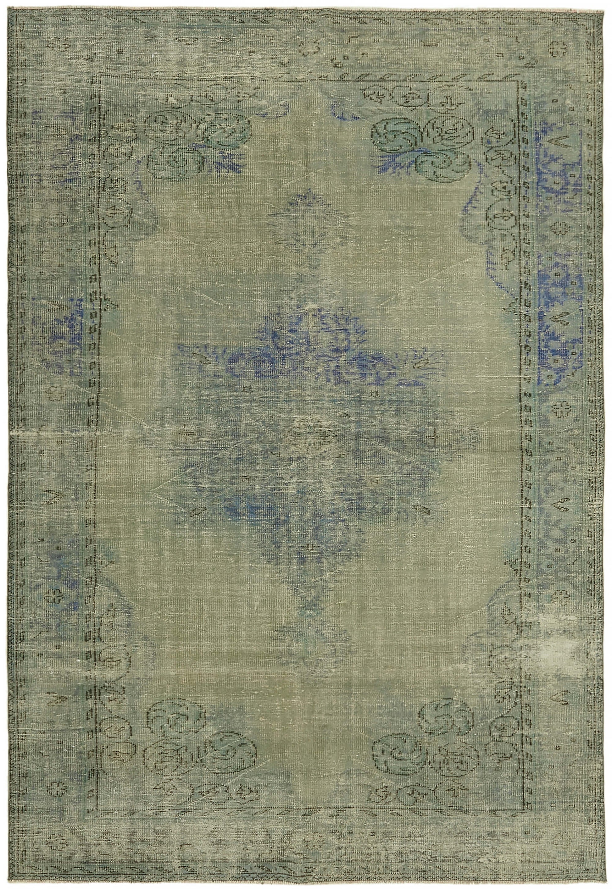 7x10 Blue Overdyed Rug - 44491