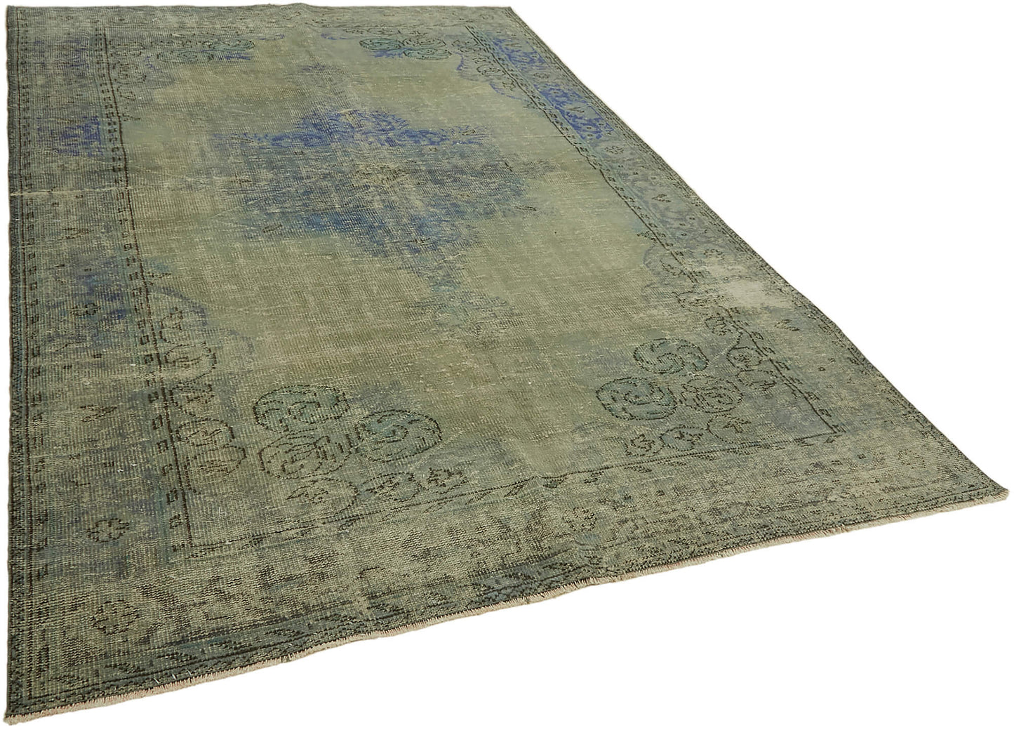 7x10 Blue Overdyed Rug - 44491