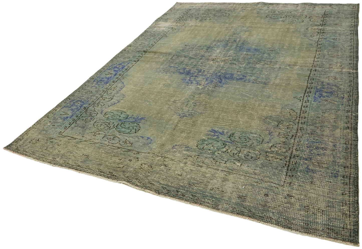 7x10 Blue Overdyed Rug - 44491