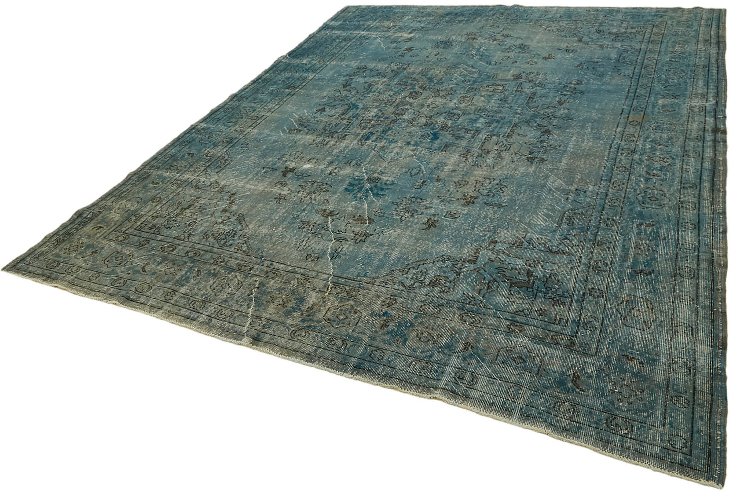 8x11 Blue Overdyed Rug - 44492