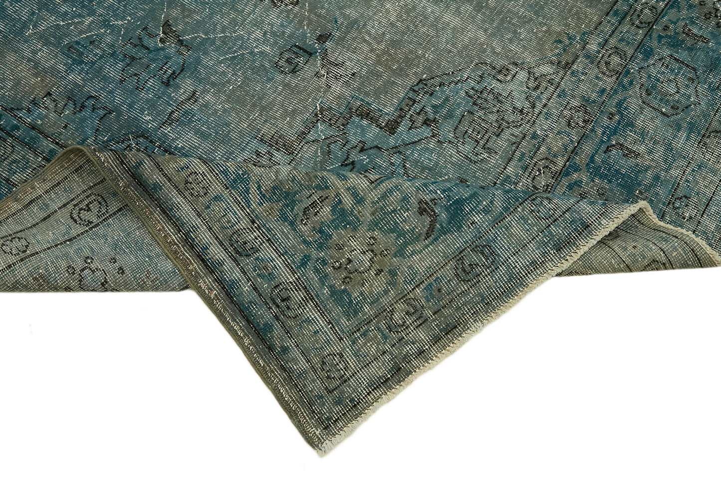 8x11 Blue Overdyed Rug - 44492