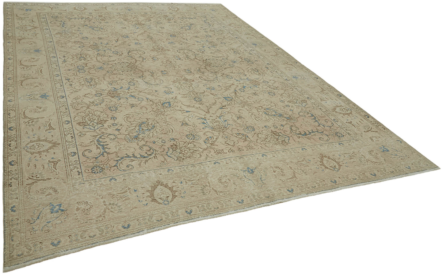 10x13 Beige Vintage Large Area Rug - 44672