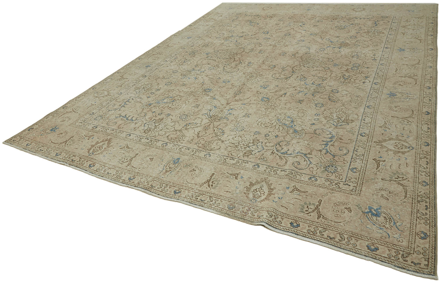 10x13 Beige Vintage Large Area Rug - 44672