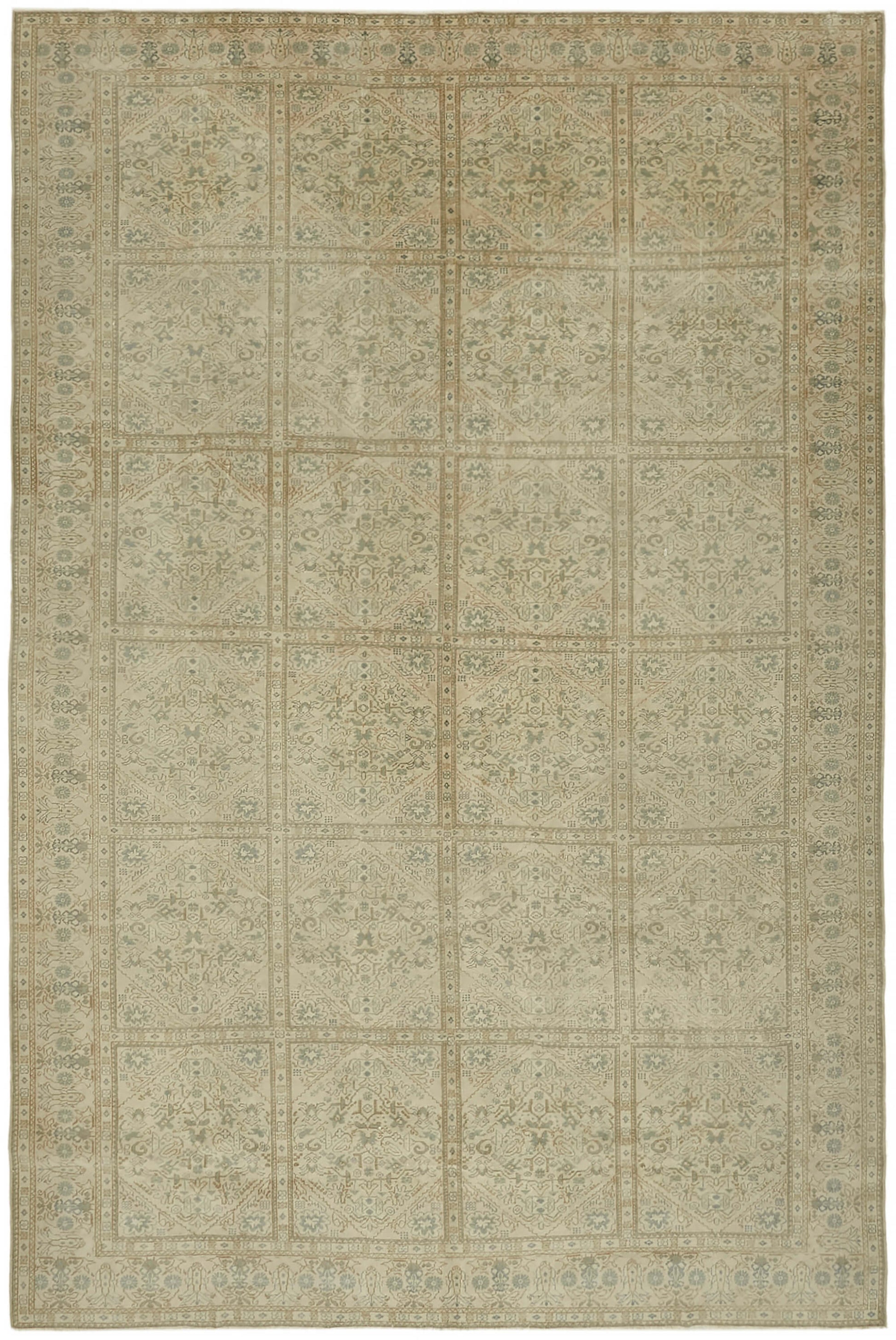 9x13 Beige Vintage Large Area Rug - 44682