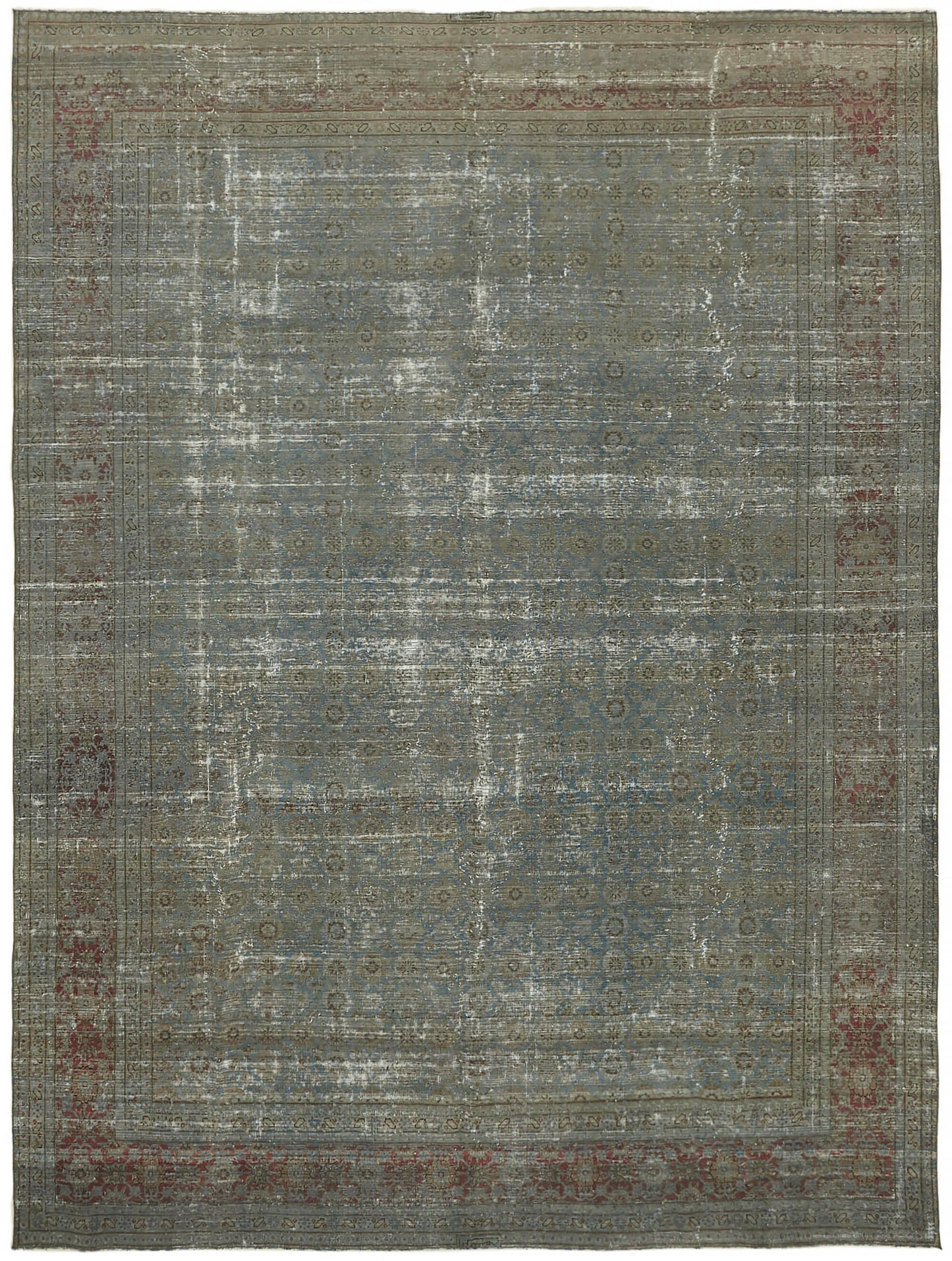 10x13 Grey Overdyed Large Area Rug - 44683