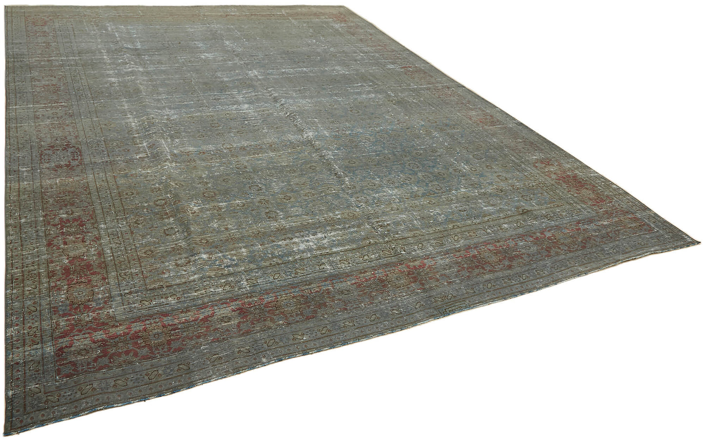 10x13 Grey Overdyed Large Area Rug - 44683