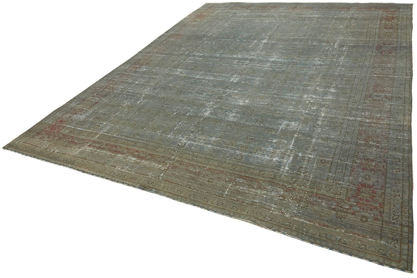 10x13 Grey Overdyed Large Area Rug - 44683