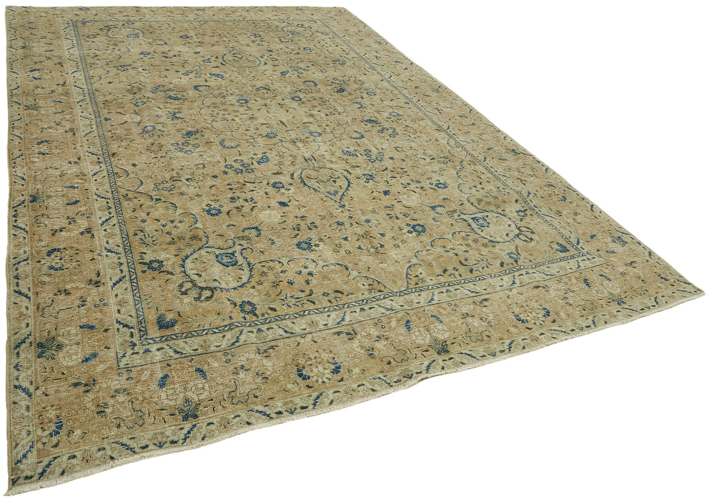 8x12 Beige Vintage Large Area Rug - 44688