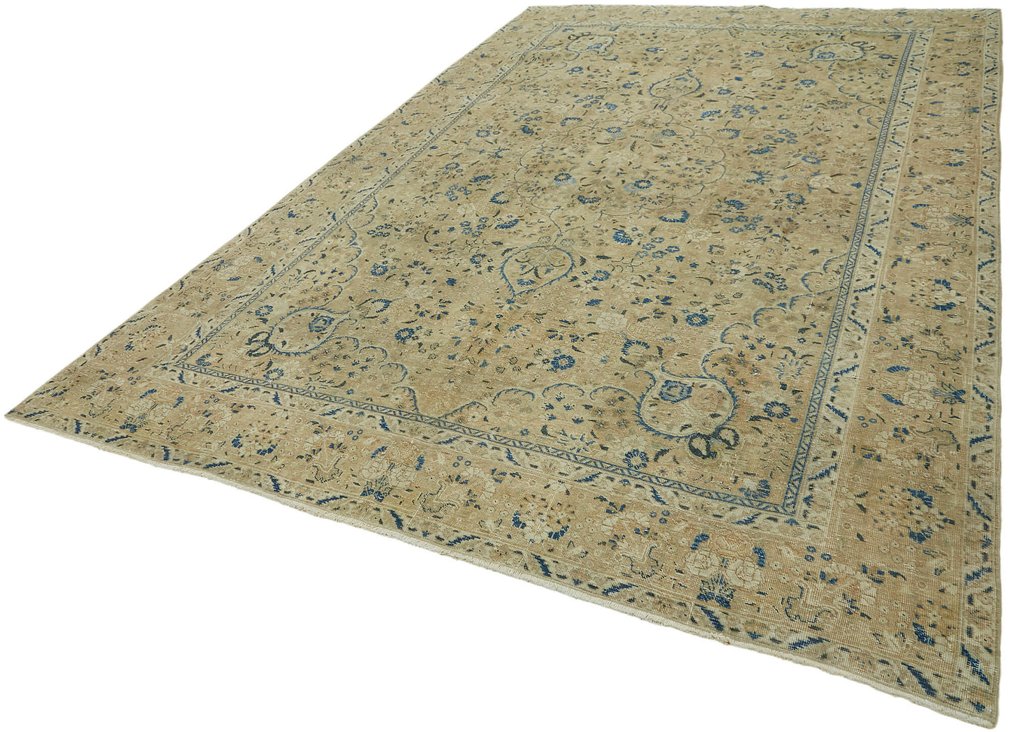 8x12 Beige Vintage Large Area Rug - 44688