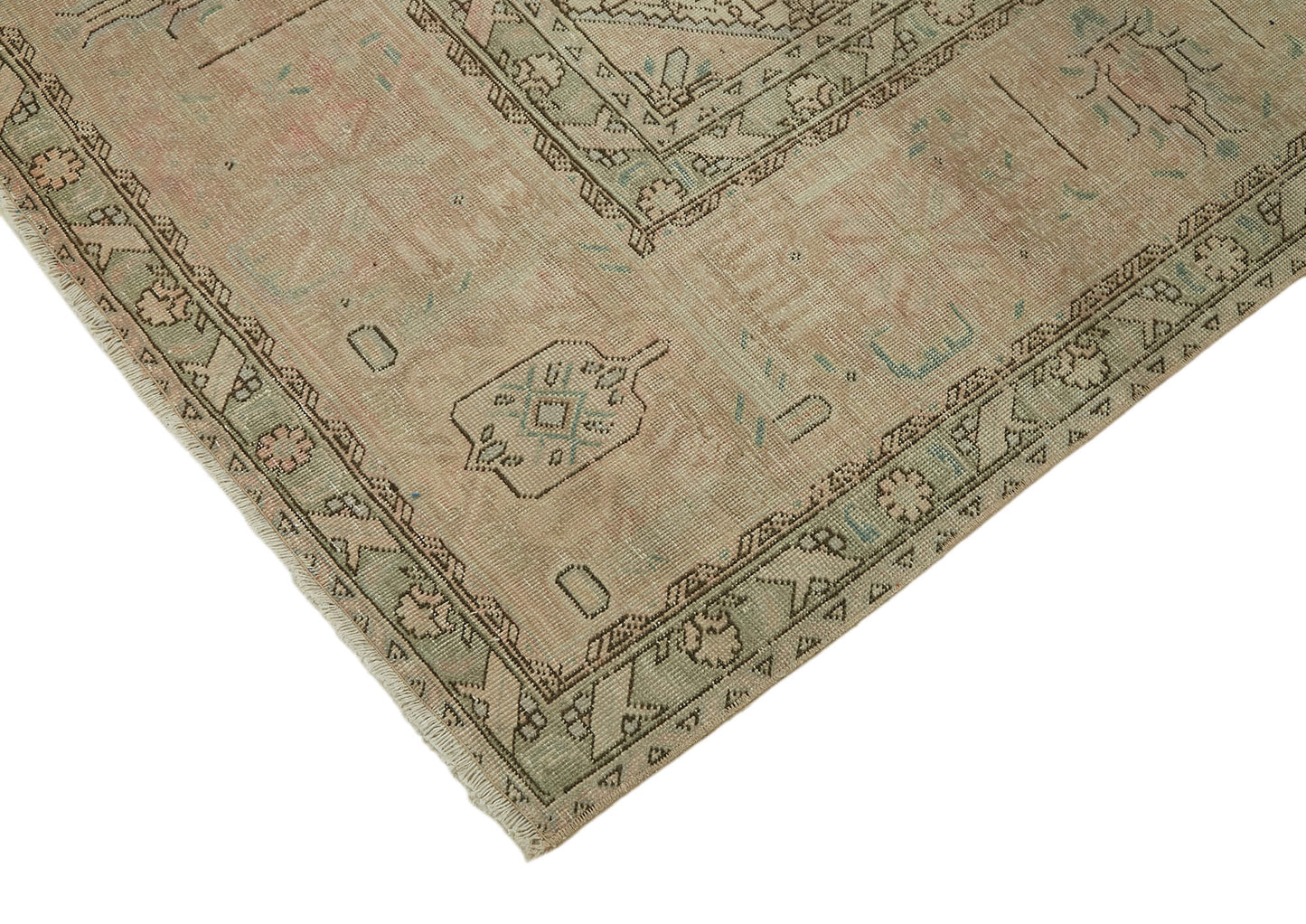 10x13 Beige Vintage Large Area Rug - 44692