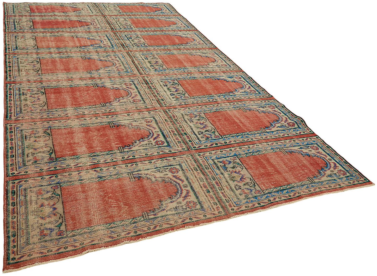 8x13 Beige Vintage Large Area Rug - 44711