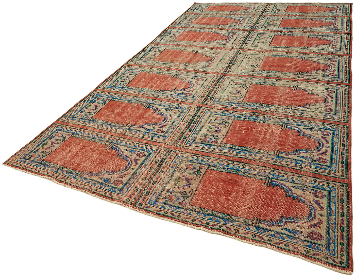 7x13 Beige Vintage Large Area Rug - 44712