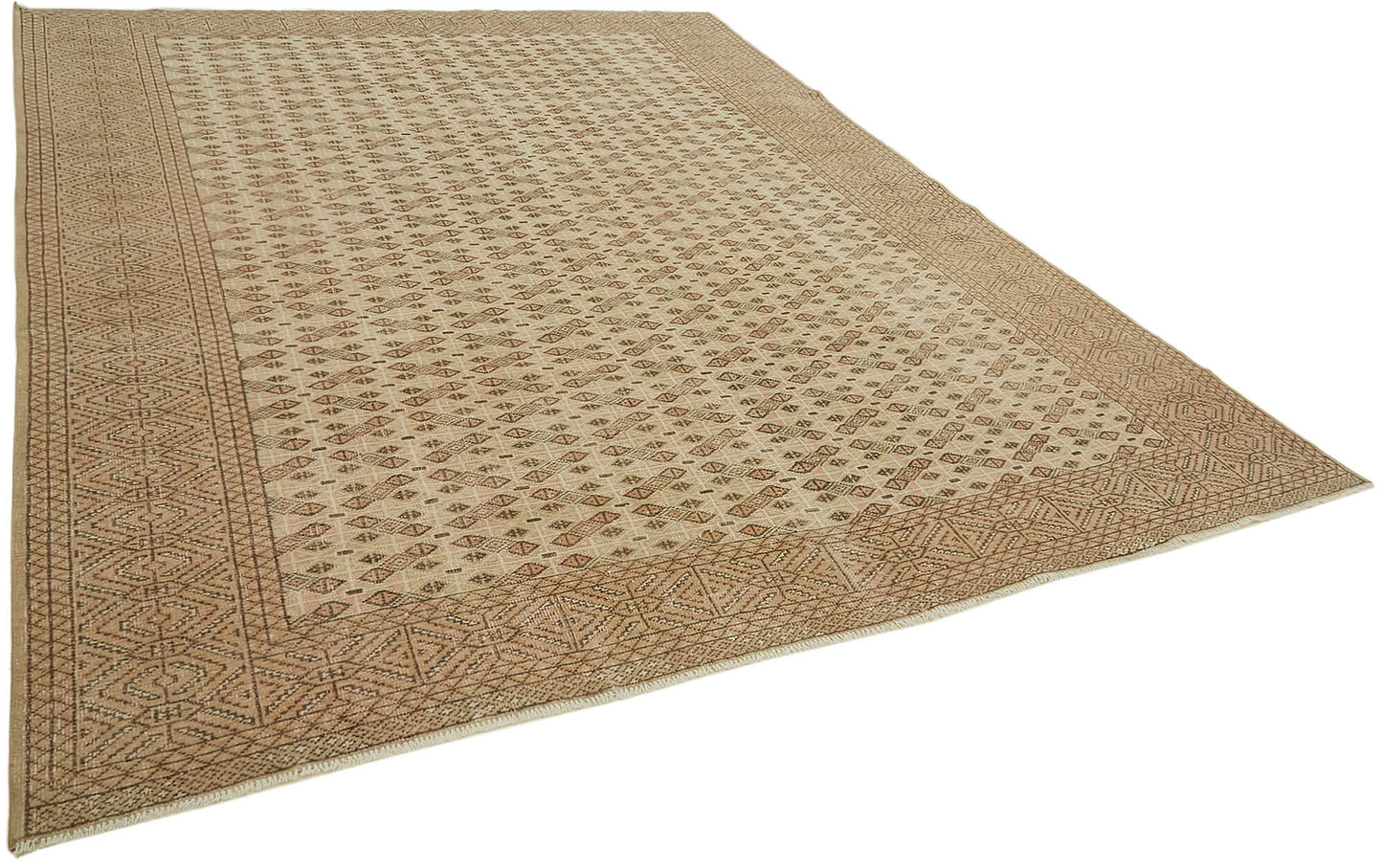 9x11 Beige Vintage Large Area Rug - 44726