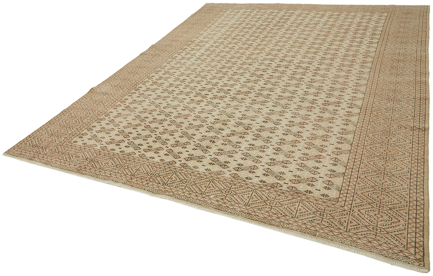 9x11 Beige Vintage Large Area Rug - 44726