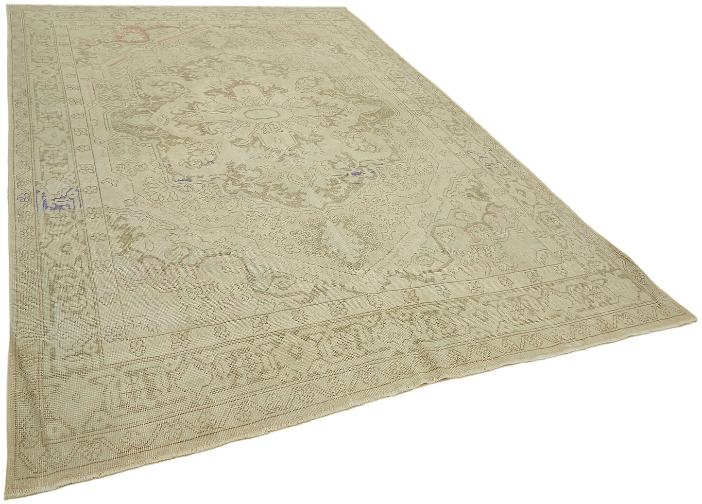 8x11 Beige Vintage Large Area Rug - 44730