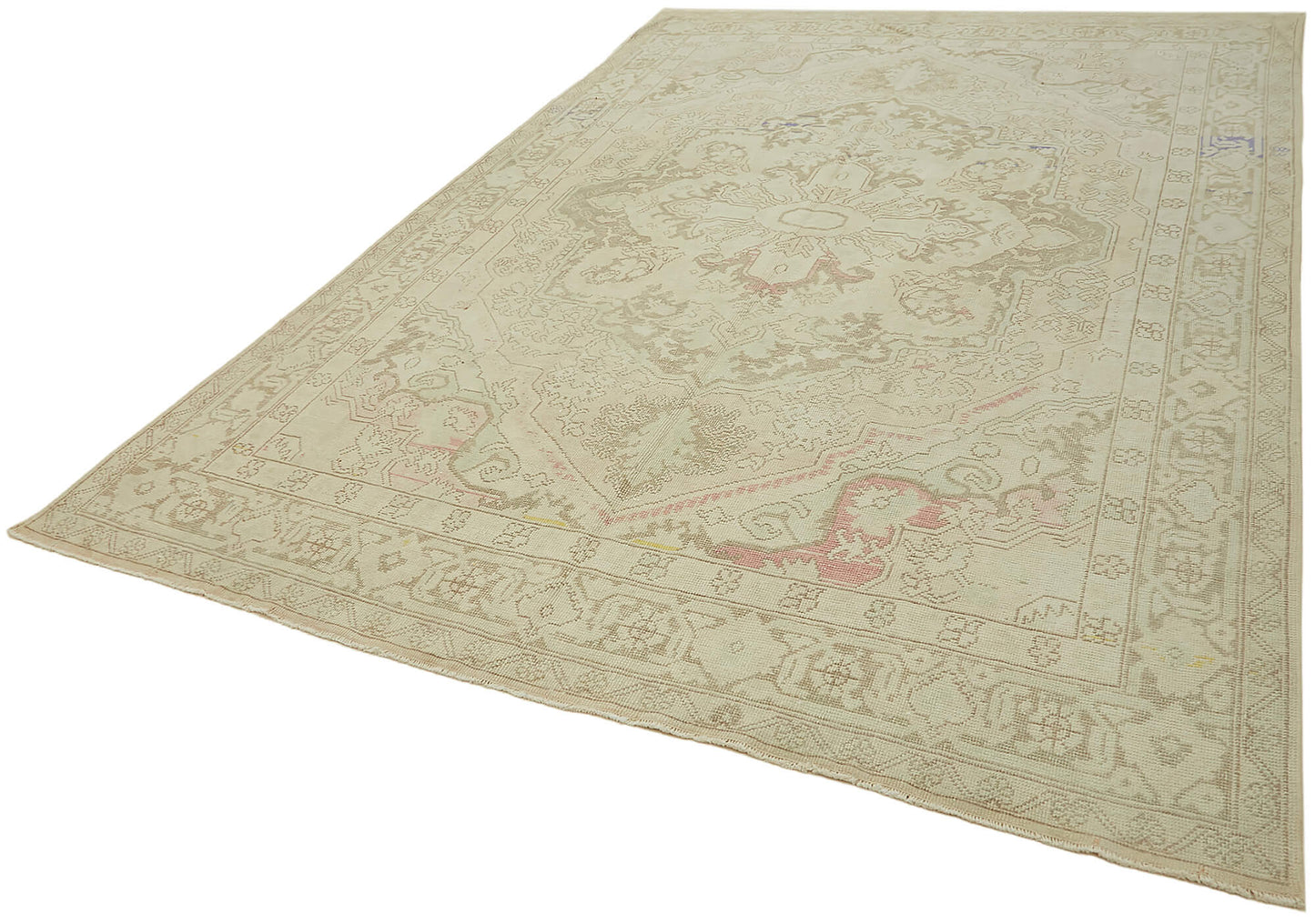 8x11 Beige Vintage Large Area Rug - 44730