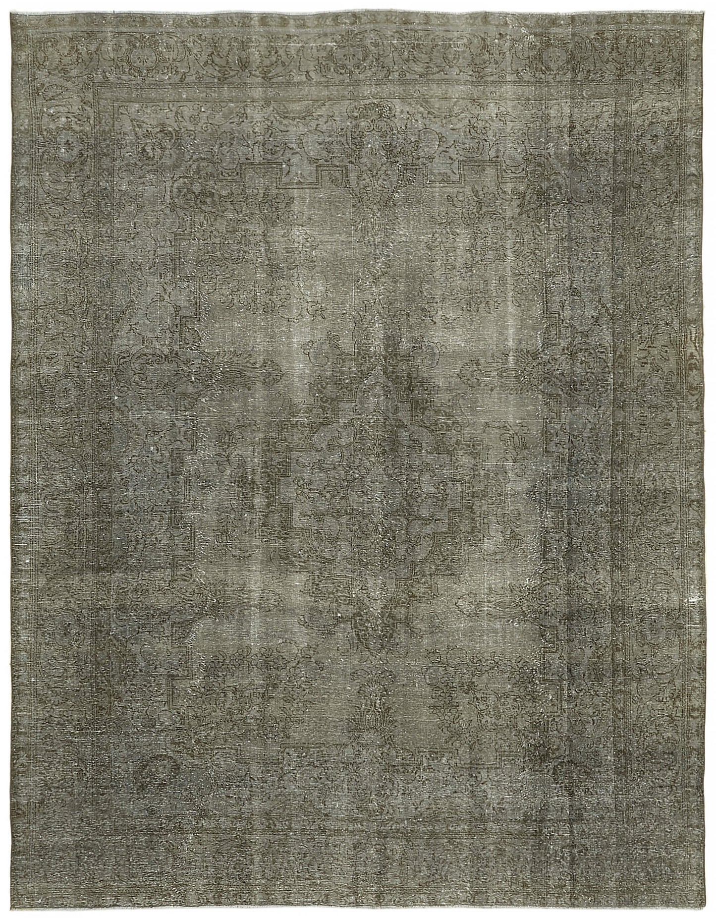 9x12 Grey Overdyed Large Area Rug - 44733