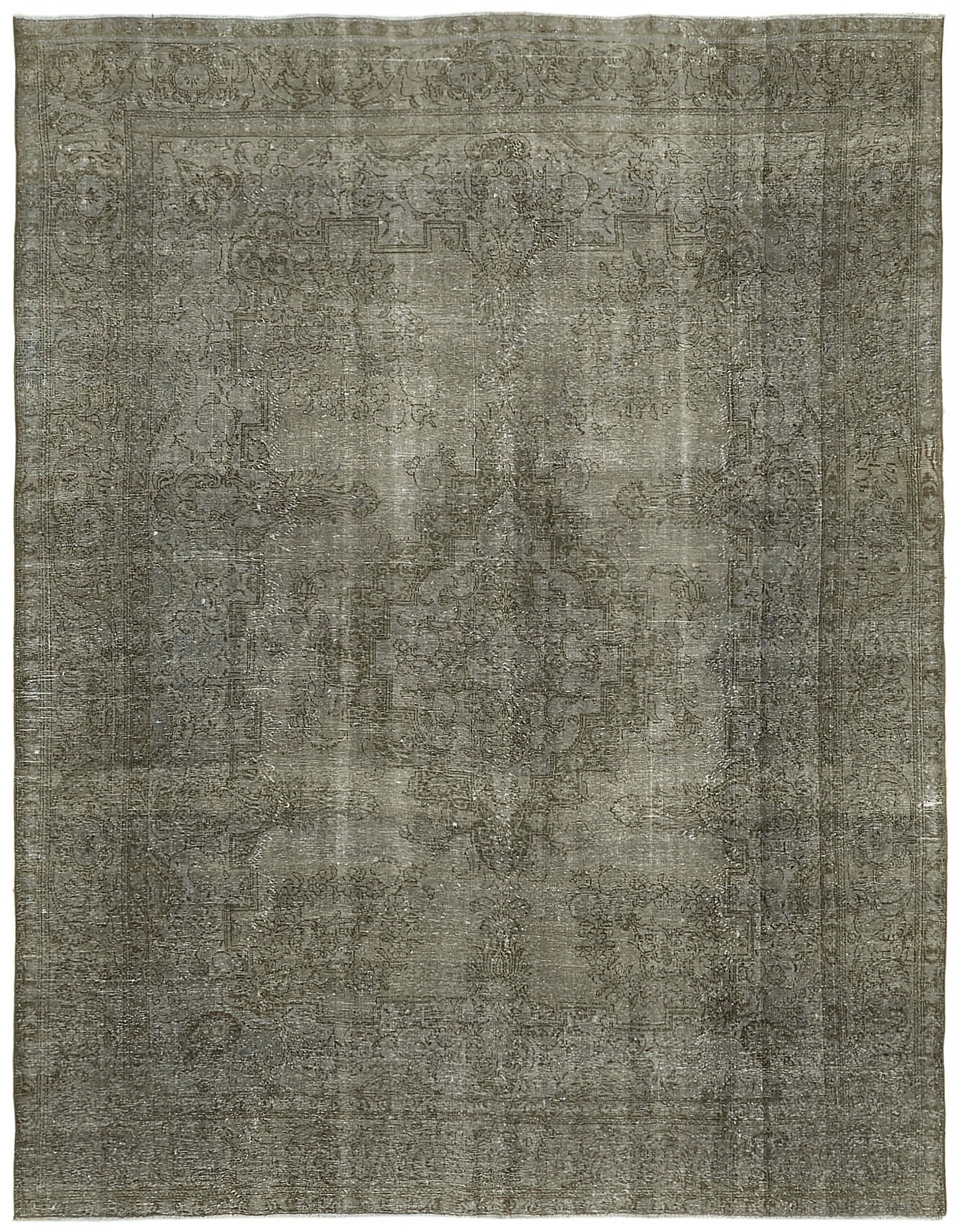 9x12 Grey Overdyed Large Area Rug - 44733