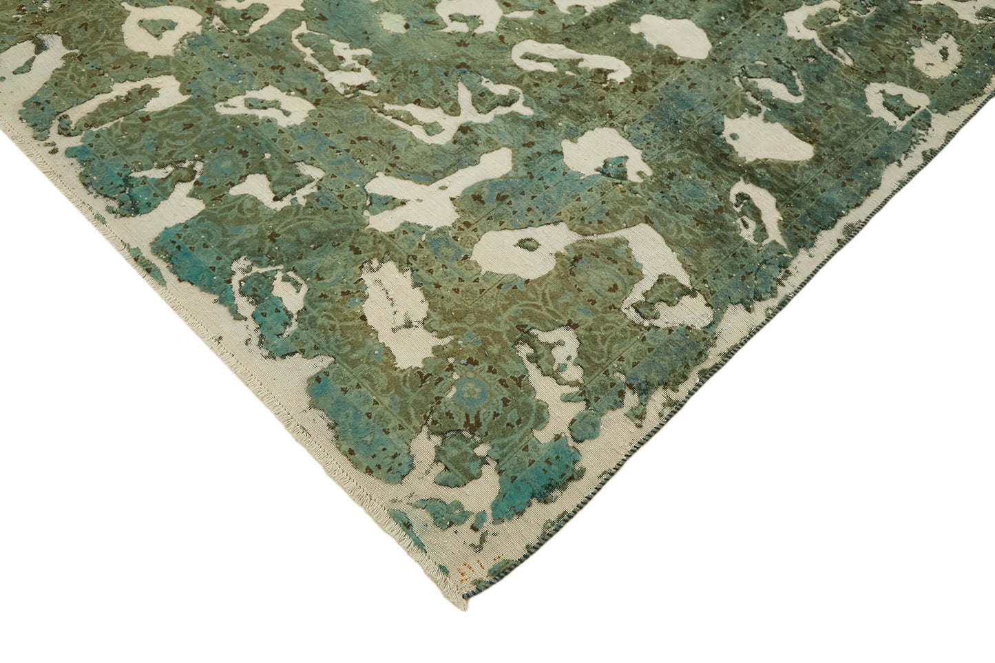 8x11 Green Overdyed Large Area Rug - 44739