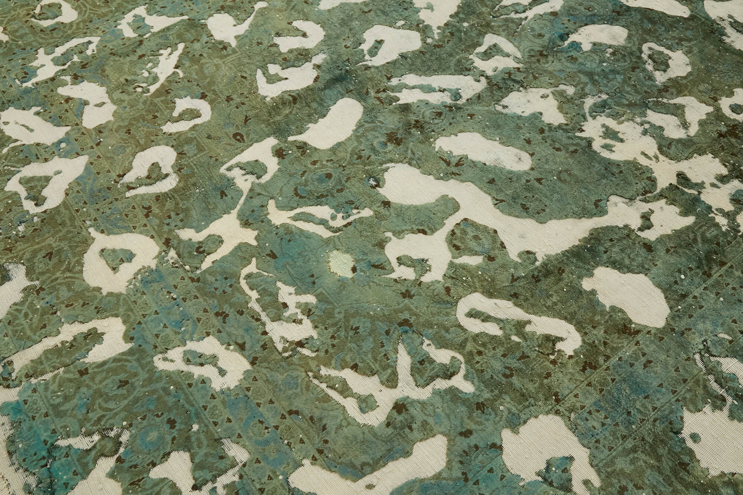 8x11 Green Overdyed Large Area Rug - 44739