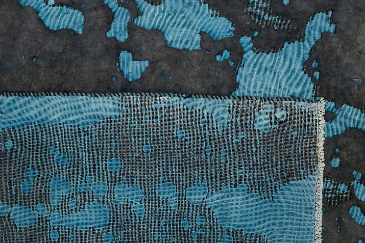 9x12 Blue Overdyed Large Area Rug - 44741