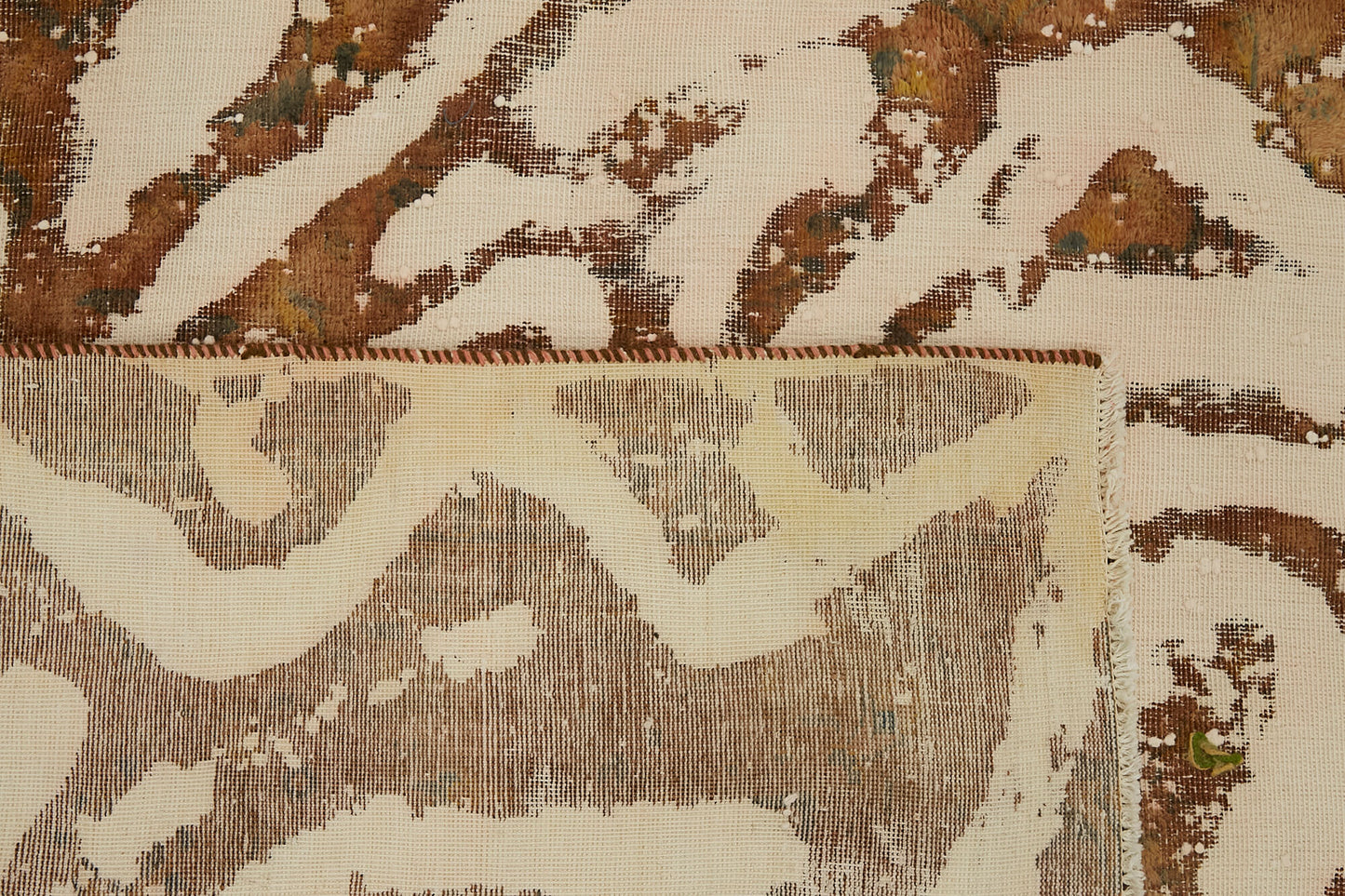 8x11 Beige Overdyed Large Area Rug - 44745