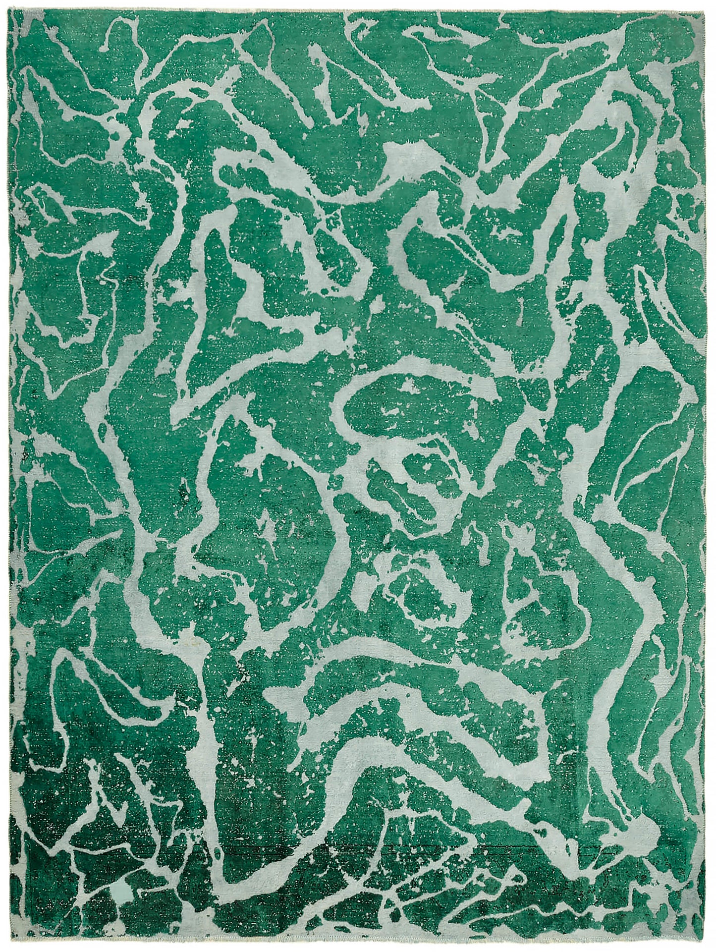 9x12 Green Overdyed Large Area Rug - 44750