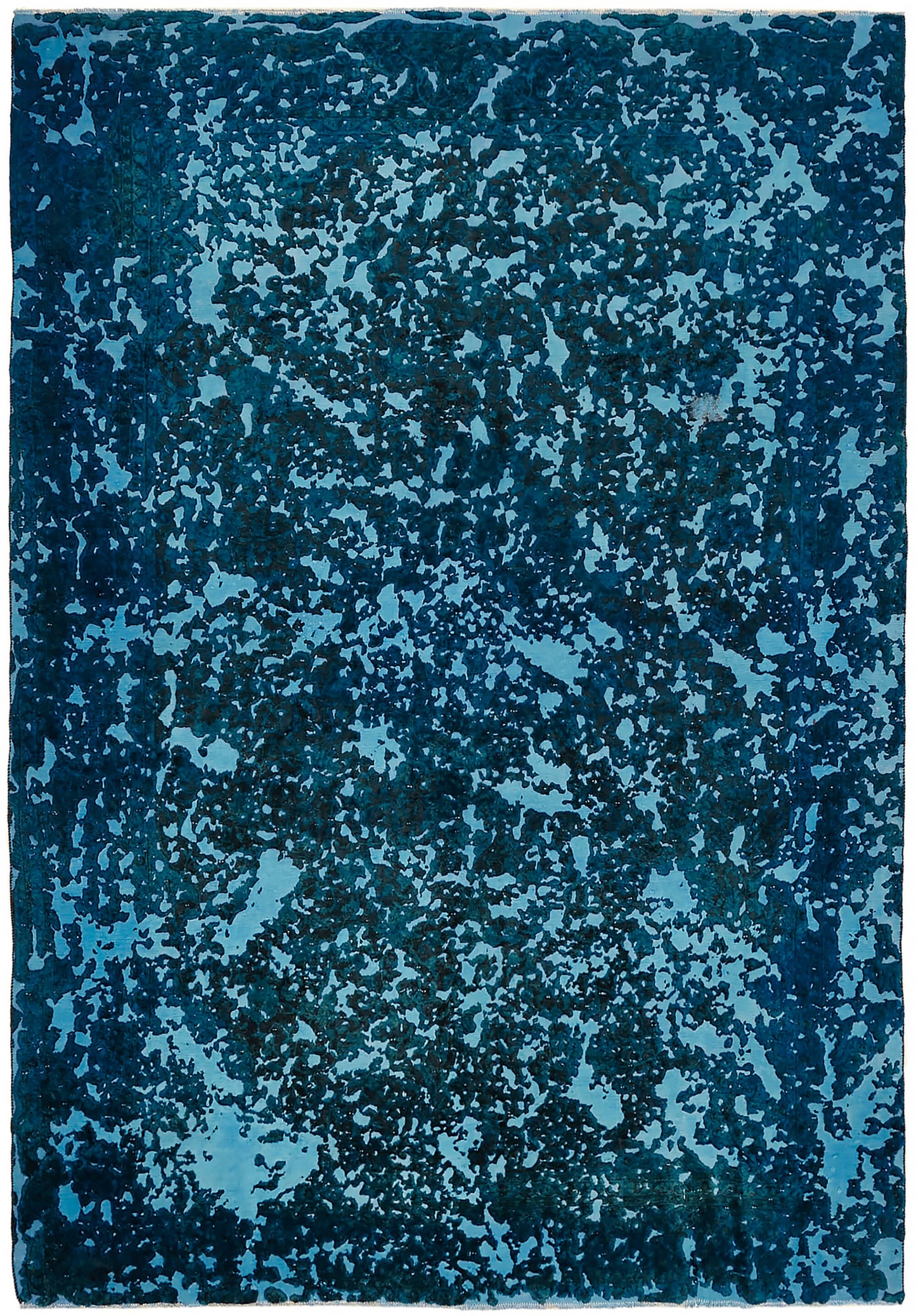 9x12 Blue Overdyed Large Area Rug - 44751