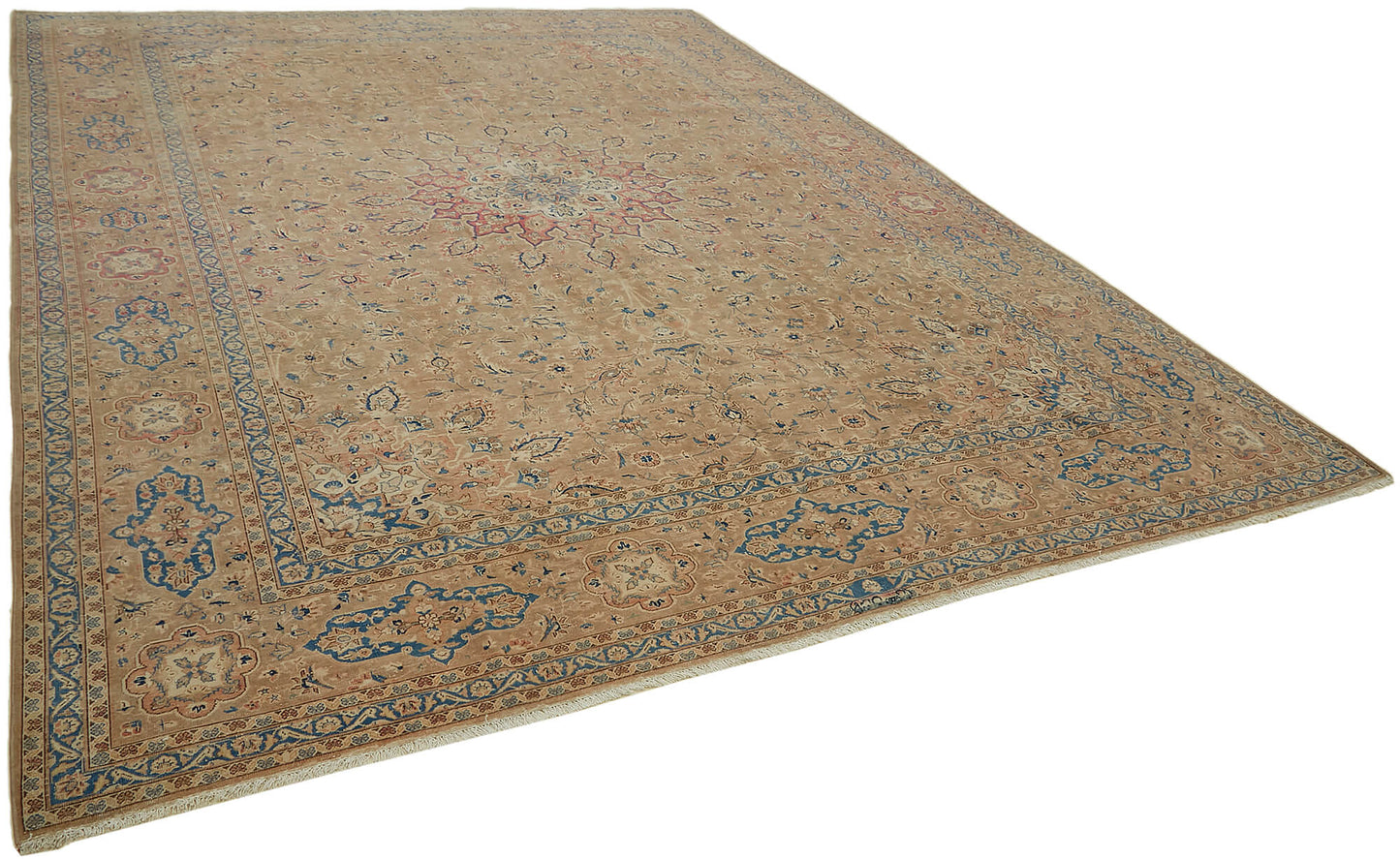 10x13 Beige Vintage Large Area Rug - 44757