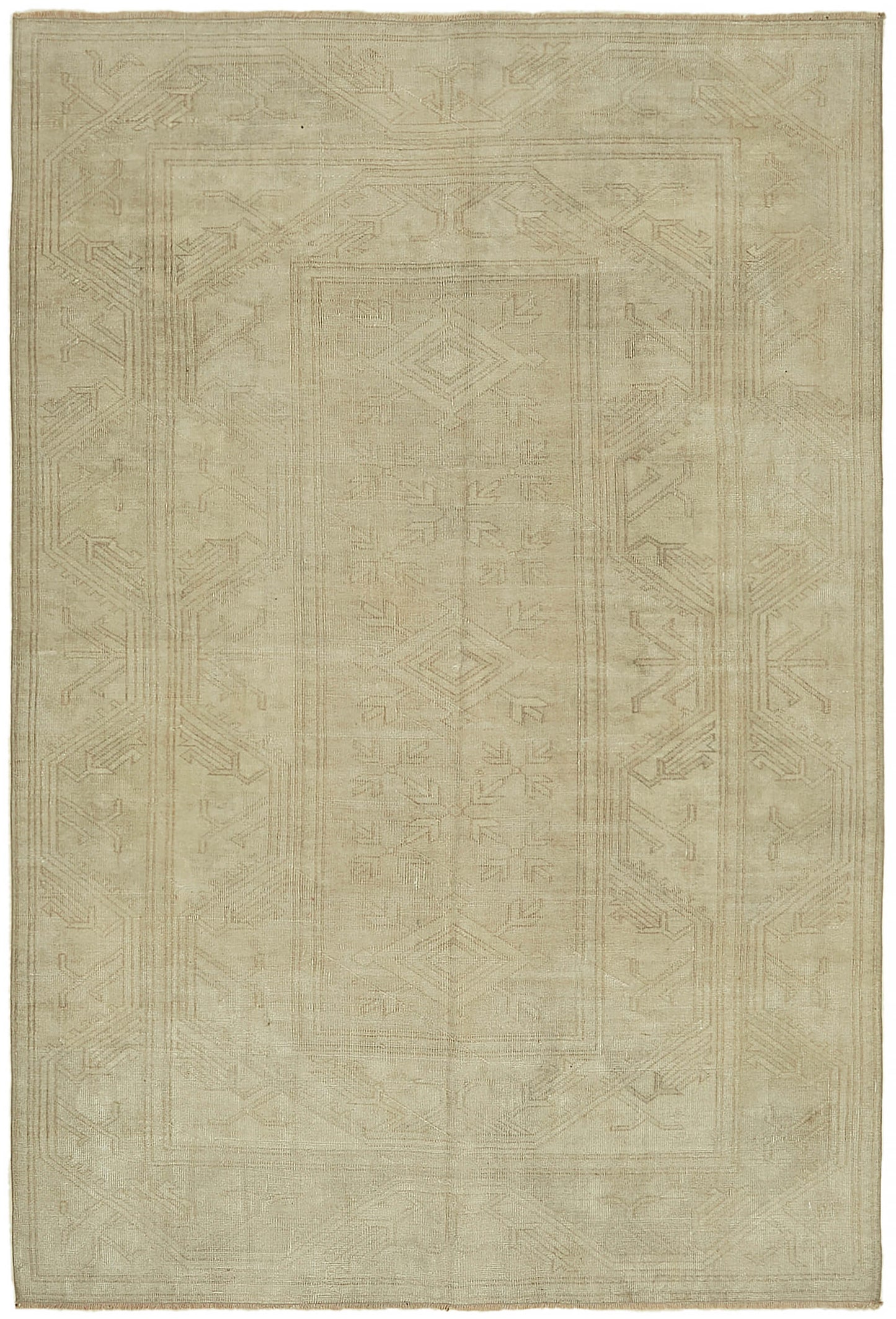 5x8 Beige Anatolian Rug - 45049